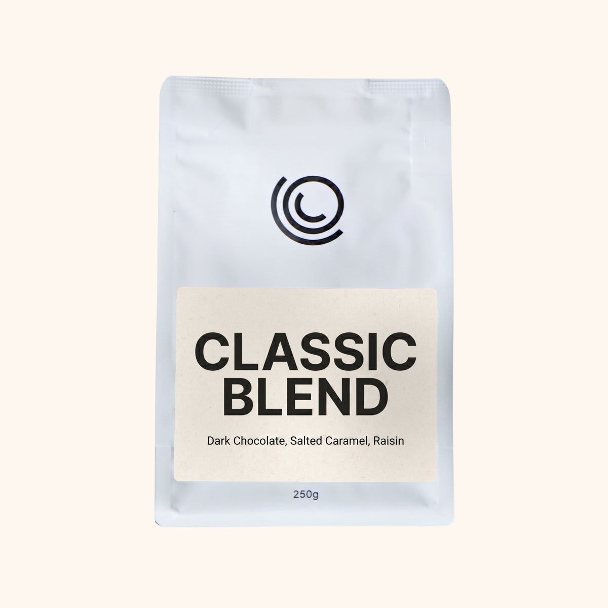 250g bag of classic blend coffee