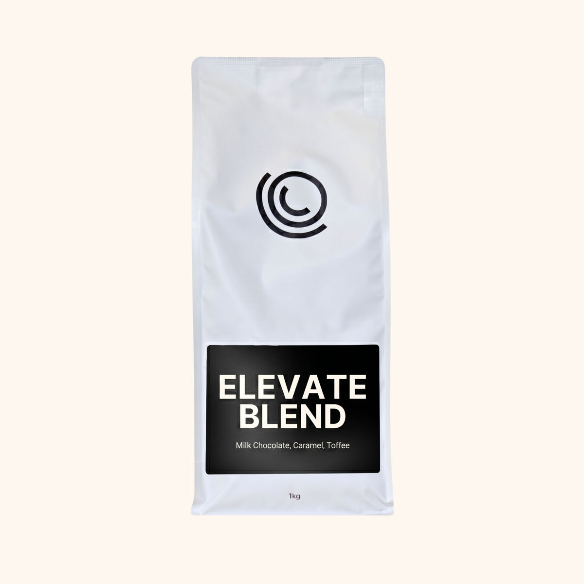 1kg bag of elevate blend coffee